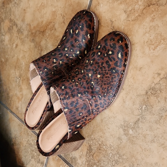 Madewell Shoes - Madewell The Carey Mules Real Calf Hair